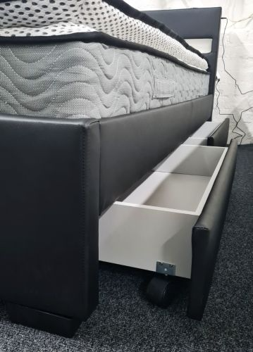 Asteroid Leather King Size Bed