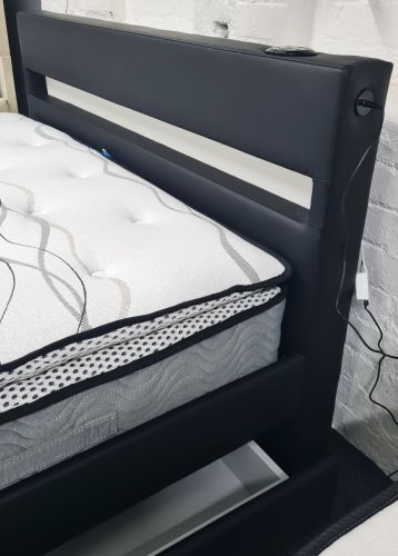 Asteroid Leather King Size Bed