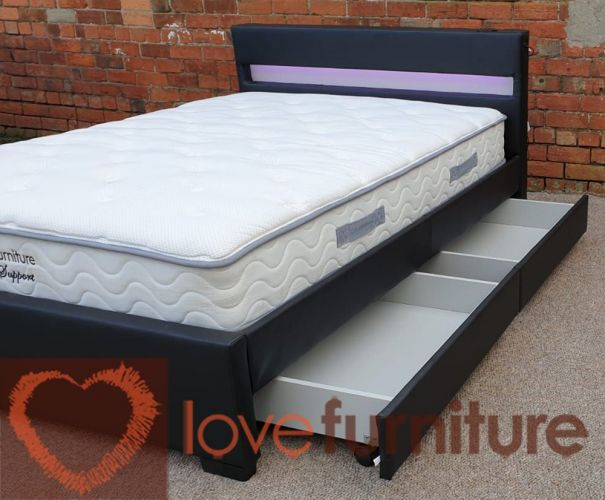 Asteroid Leather King Size Bed