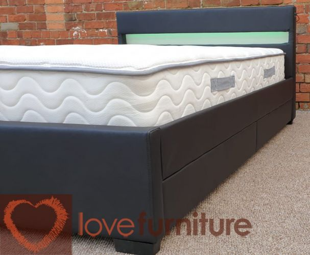 Asteroid Leather King Size Bed