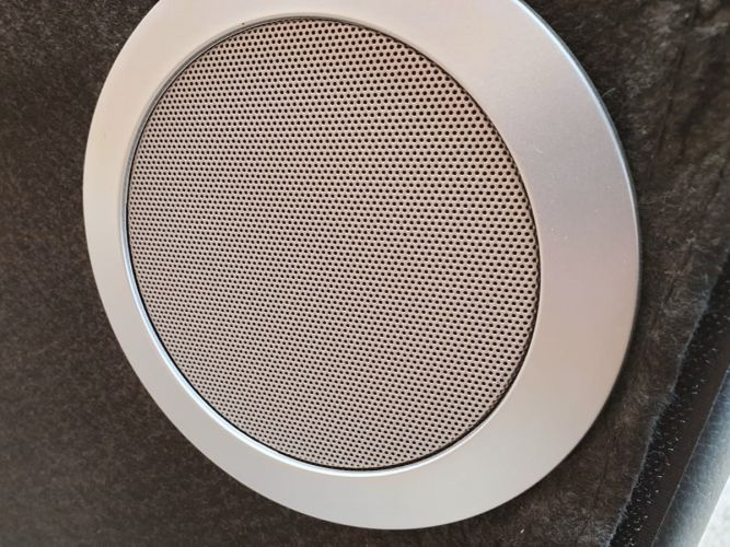 Asteroid Leather King Size Bed speaker